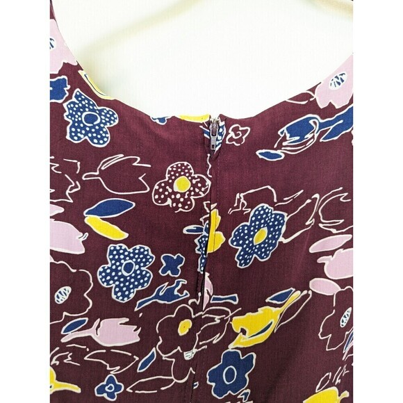 MODCLOTH Gallery Flattery Dress Womens Plus Size 4X Burgandy Floral Maxi Wedding - Picture 10 of 15